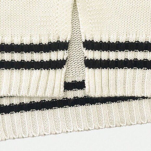 Casual Women's fun print Vneck Knit sweater - Picture 5 of 7